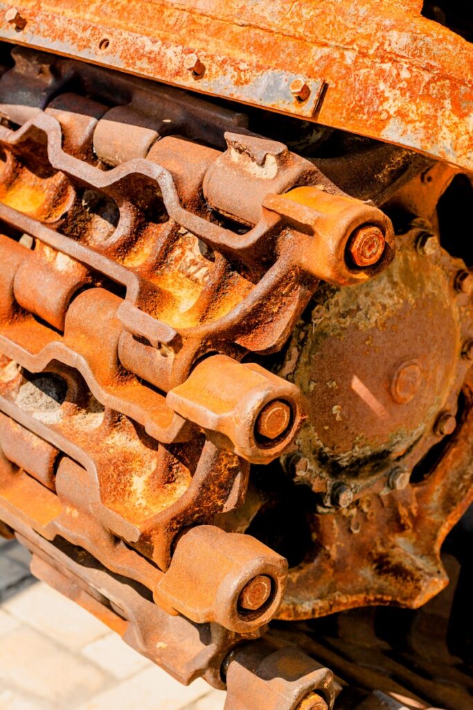 a rusty piece of metal