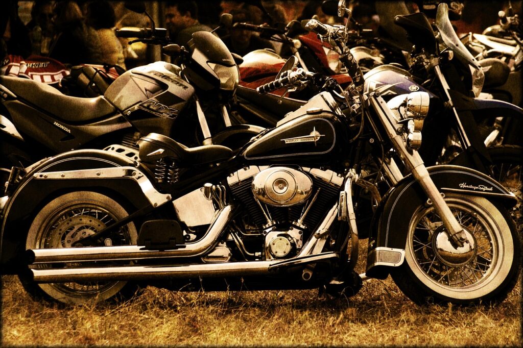 motorcycle, vehicle, vintage, harley, biker