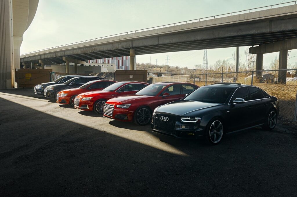 cars parked on parking lot during daytime