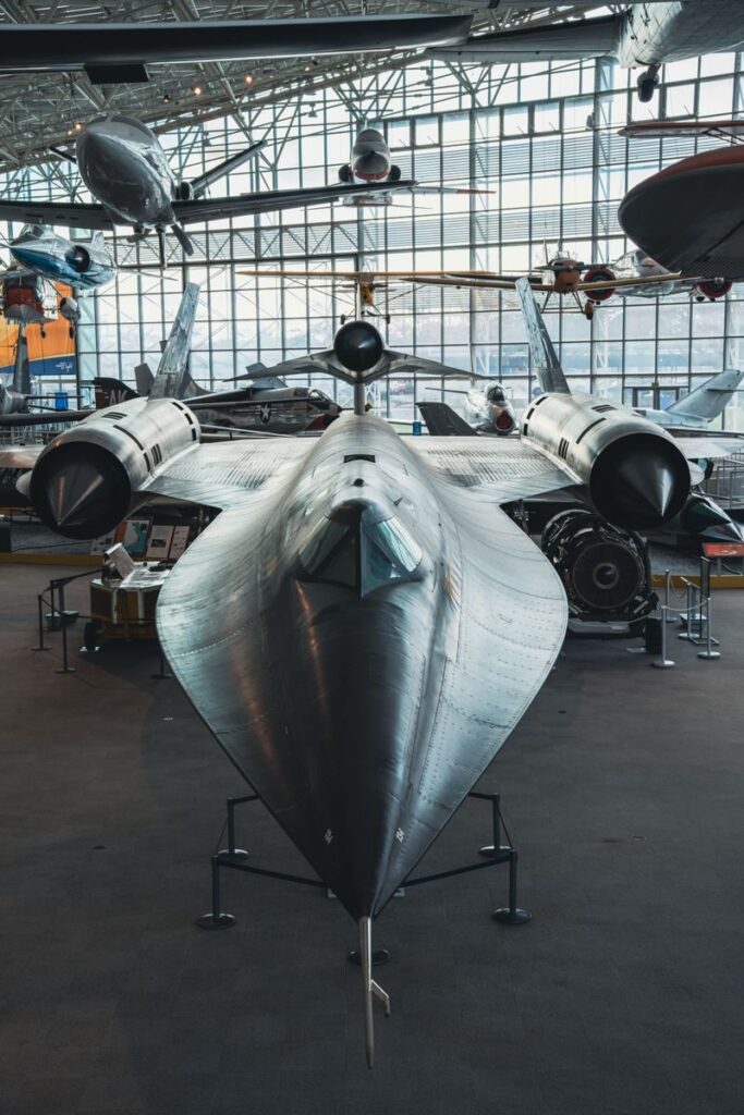 SR-71 Blackbird on display at the Smithsonian Air and Space Museum in Seattle, WA.