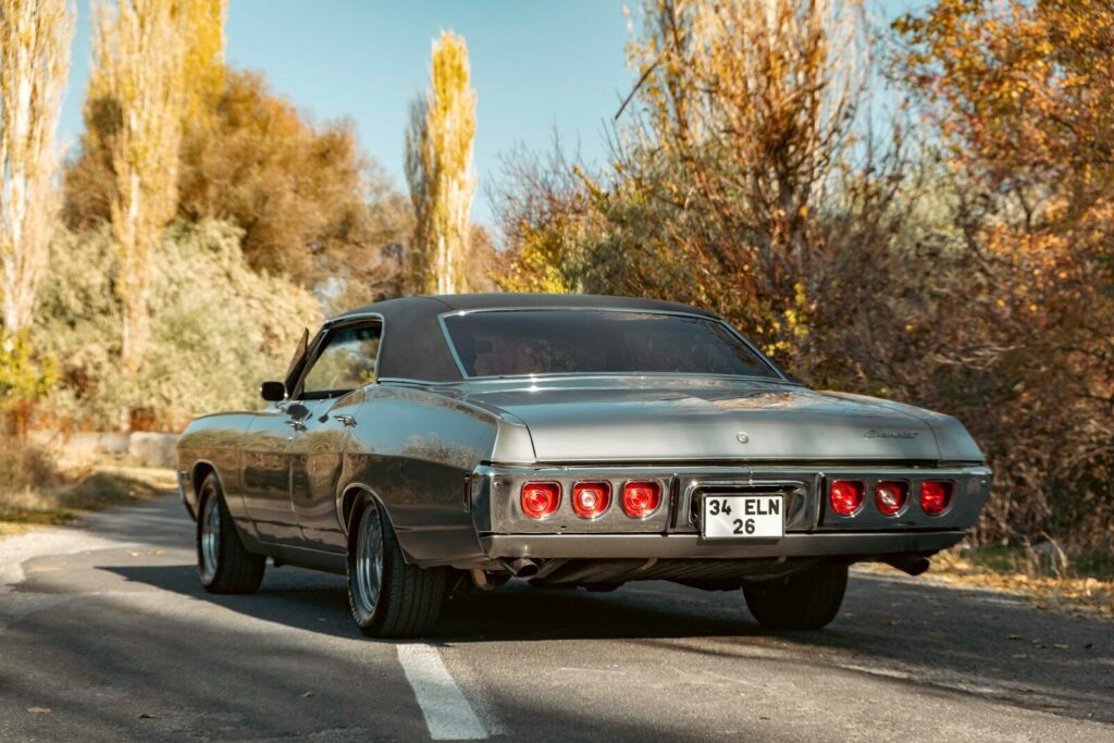 a car parked on the side of the road