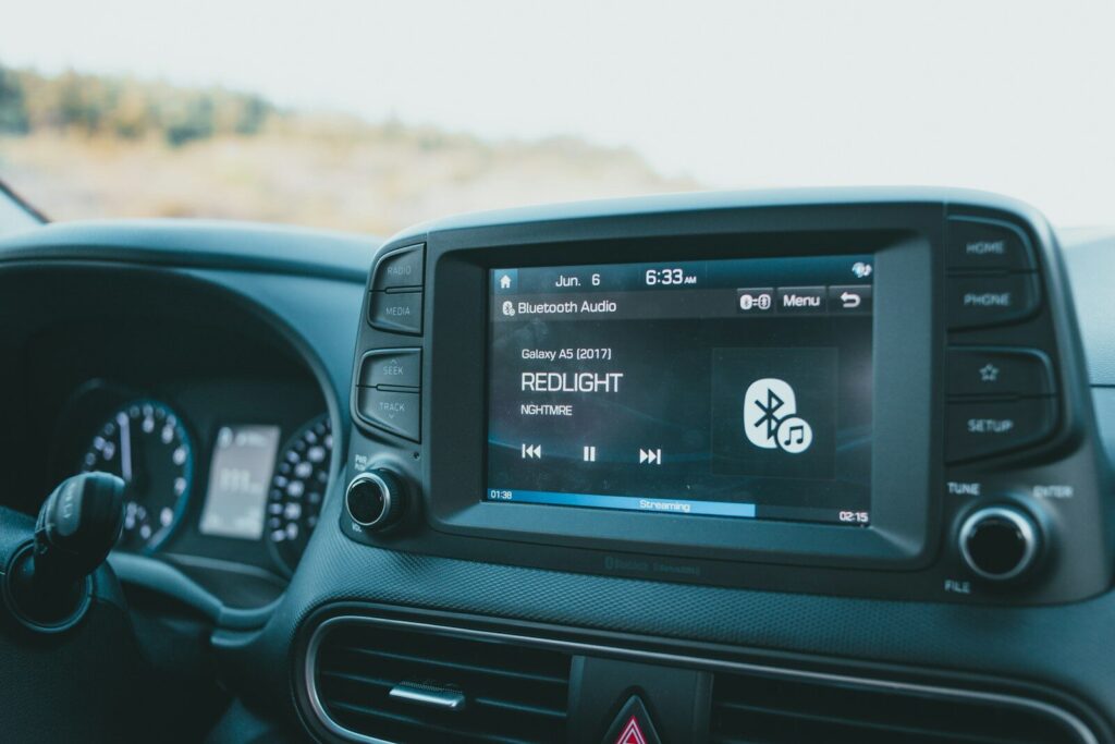 black 2 din car stereo